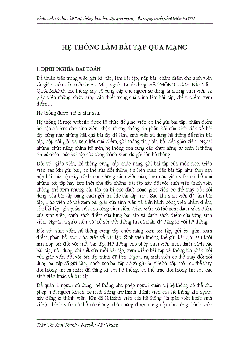 image for page Phân tích và thiết kế Hệ thống làm bài tập qua mạng theo quy trình phát triển PMTN