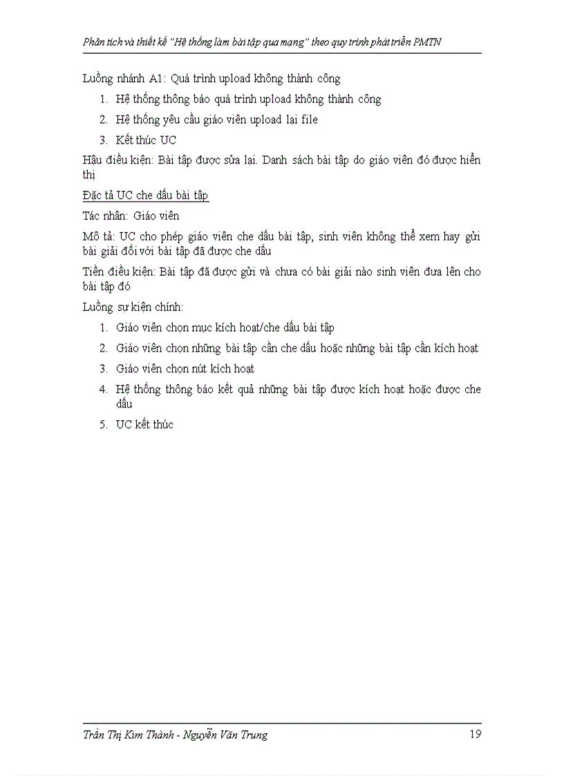 image for page Phân tích và thiết kế Hệ thống làm bài tập qua mạng theo quy trình phát triển PMTN