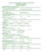 Đề ôn thi số 3 Luyện thi tốt nghiệp và đại học năm 2010 2011