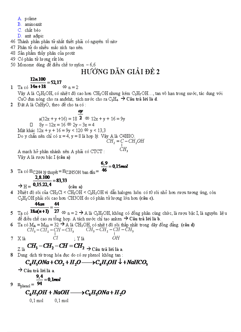 image for page Đề ôn thi số 2 luyện thi tốt nghiệp và đại học năm 2010 2011