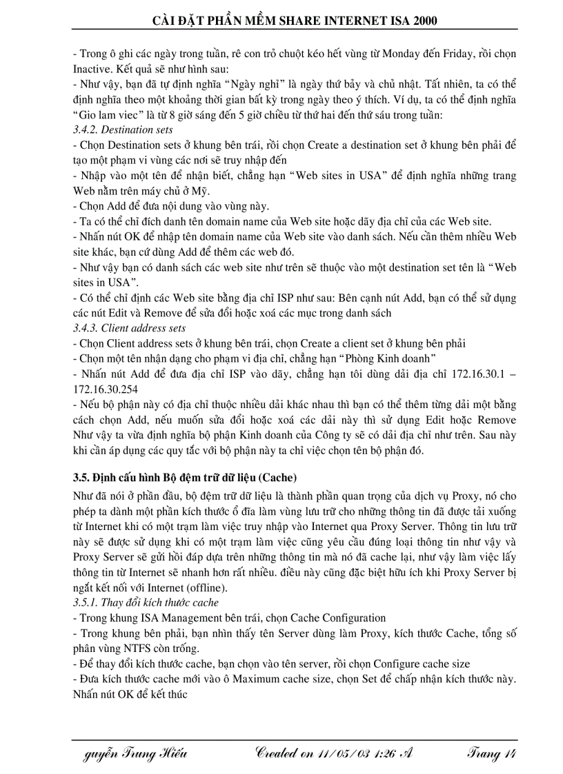 image for page Cài đặt phần mềm Share Internet ISA 2000