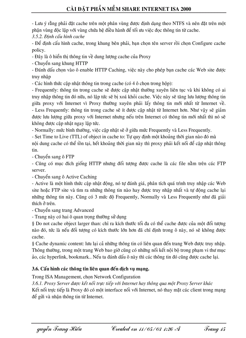 image for page Cài đặt phần mềm Share Internet ISA 2000