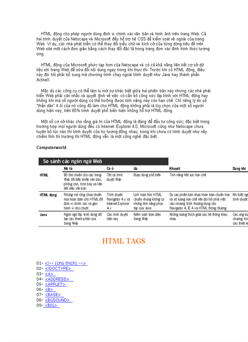 image for page Hướng dẫn nhập môn html