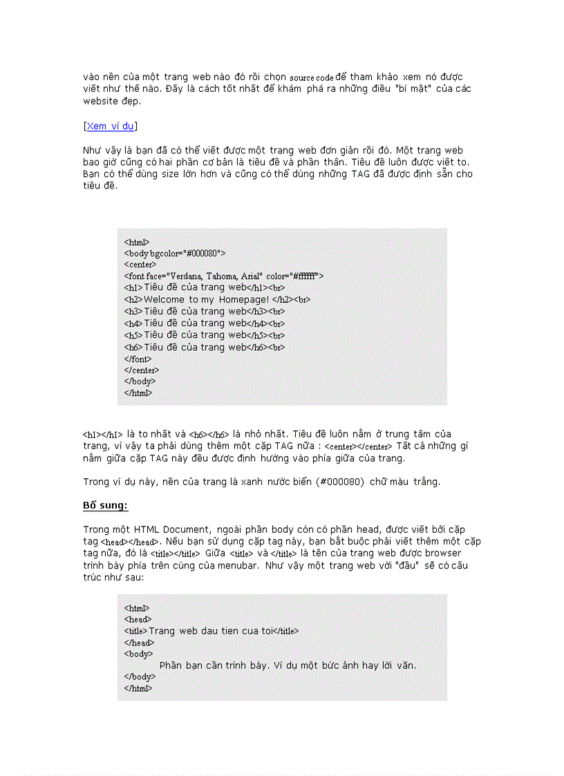 image for page Hướng dẫn nhập môn html