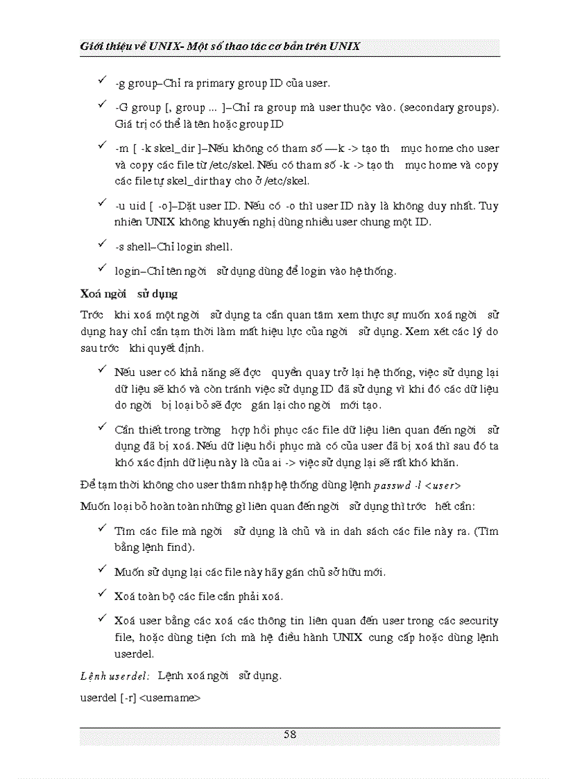 image for page Giới thiệu về UNIX Một số thao tác cơ bản trên UNIX