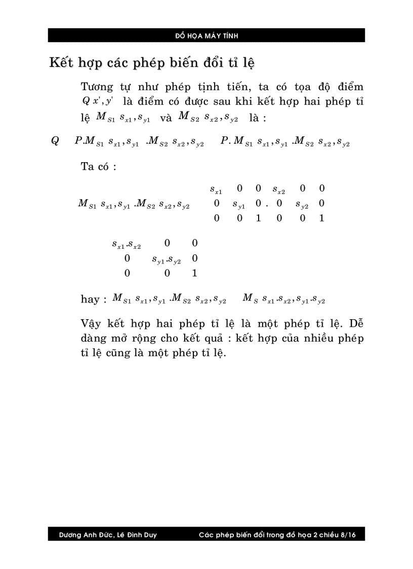 image for page Các phép biến đổi trong đồ họa 2 chiều