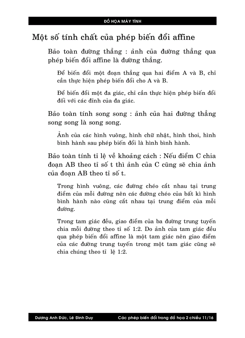 image for page Các phép biến đổi trong đồ họa 2 chiều