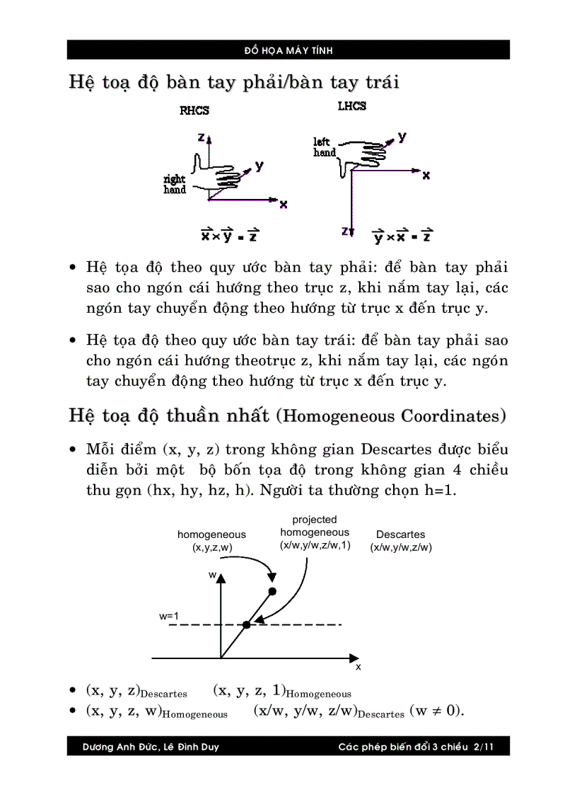image for page Các phép biến đổi 3 chiều