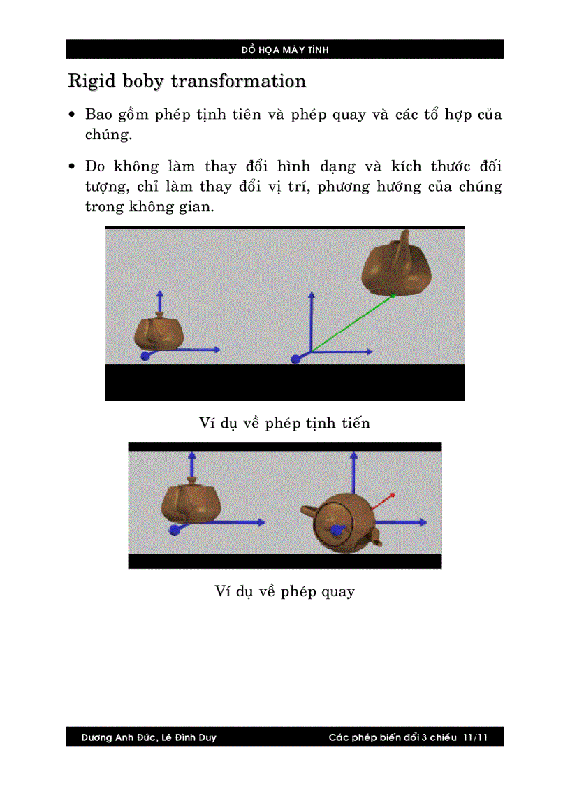 image for page Các phép biến đổi 3 chiều
