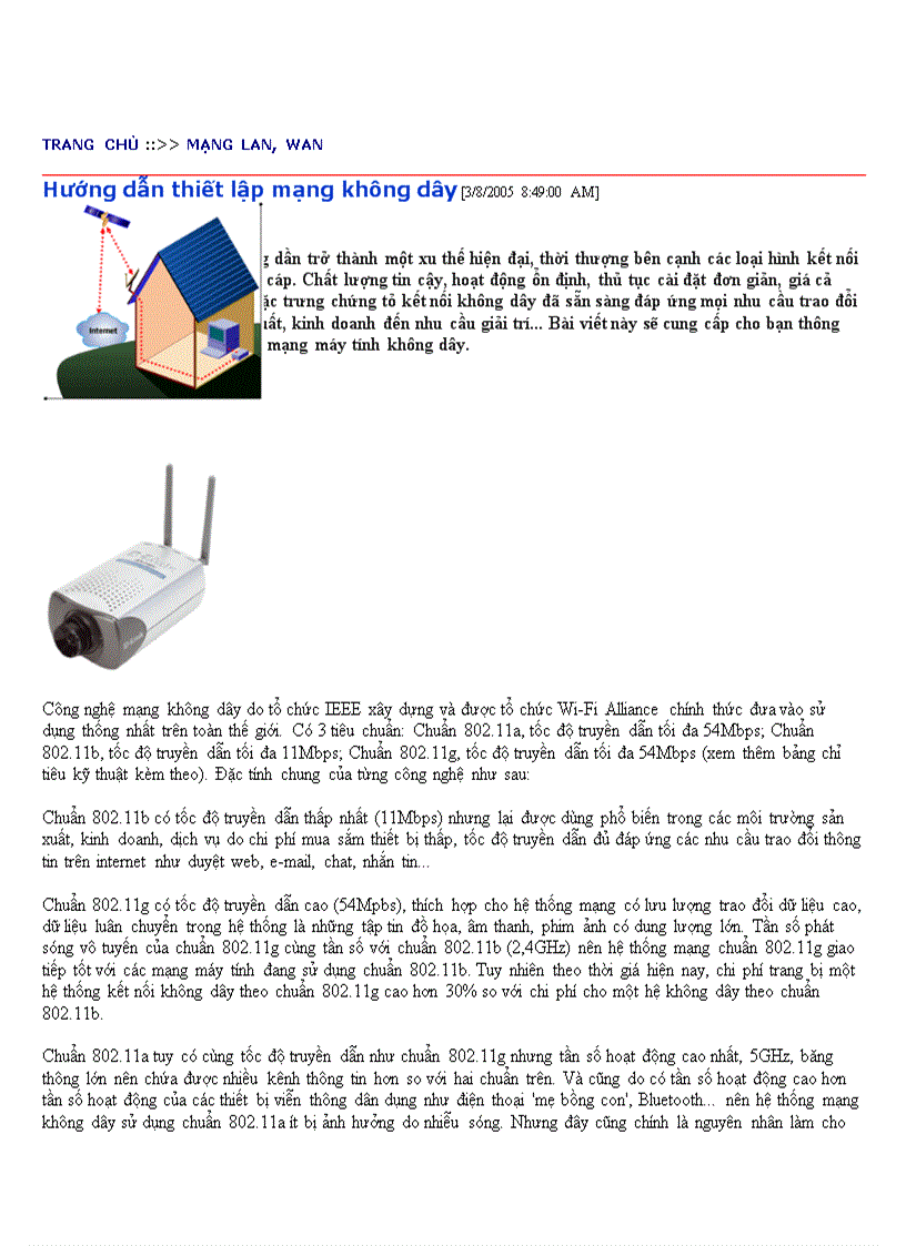 image for page Hướng dẫn thiết lập mạng không dây