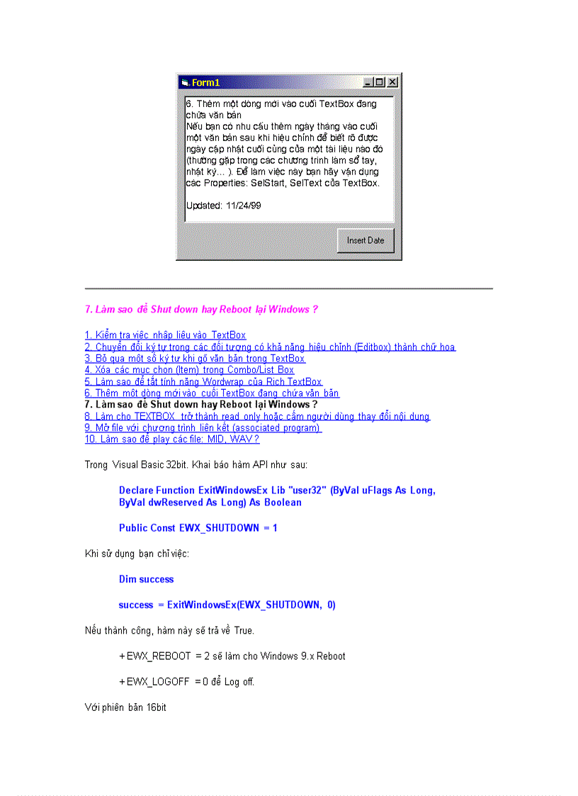 image for page Thiết kế chương trình duyệt file âm thanh bằng Visual Basic