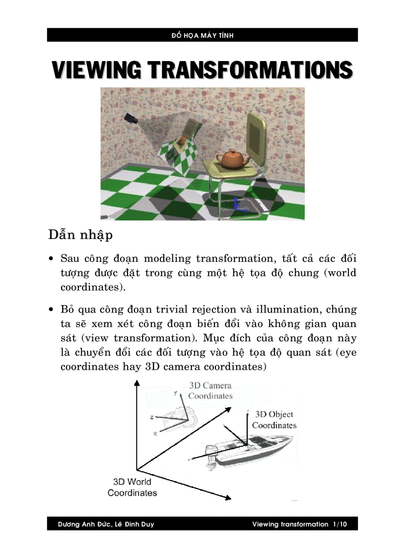image for page Viewing transformations