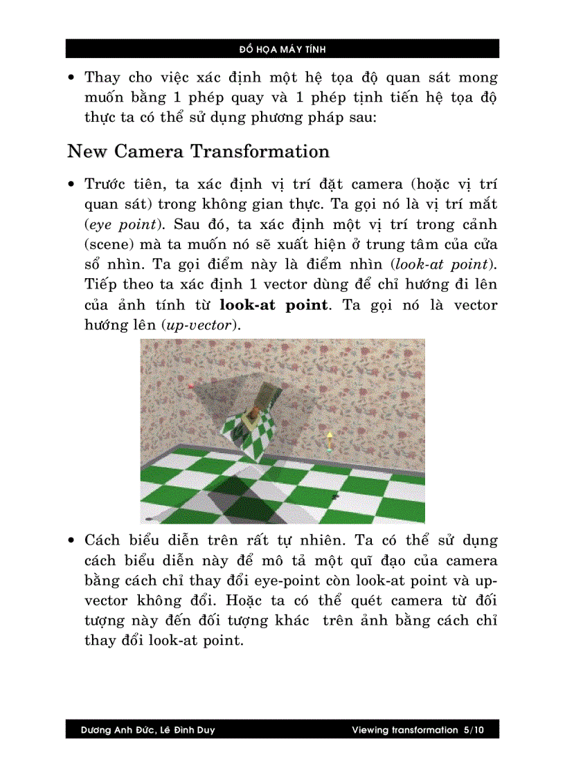 image for page Viewing transformations