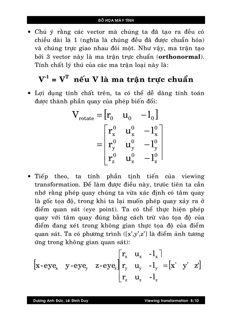 image for page Viewing transformations