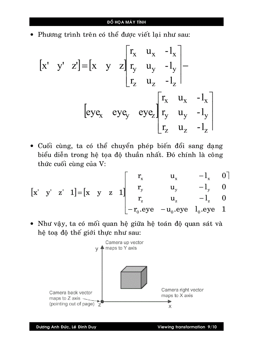 image for page Viewing transformations