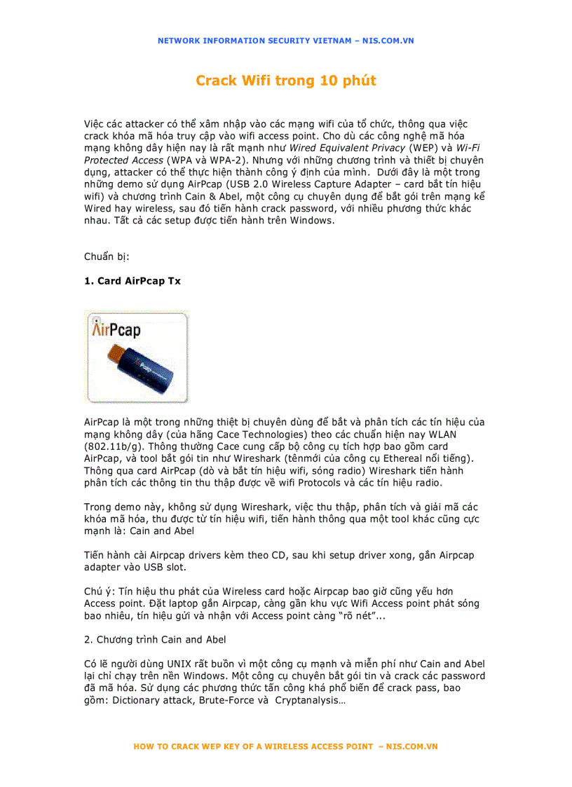 image for page Crack Wifi trong 10 phút