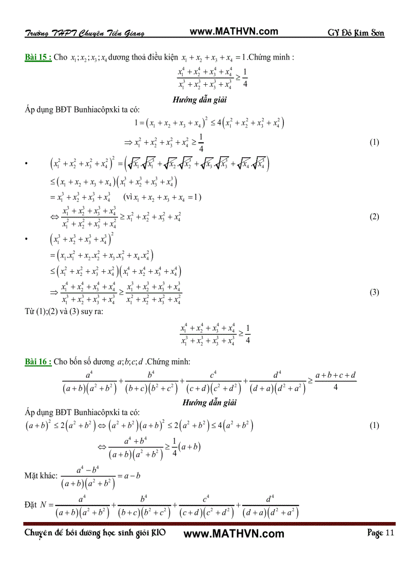 image for page Bất đẳng thức Bunhiacopxki và ứng dụng trong hình học