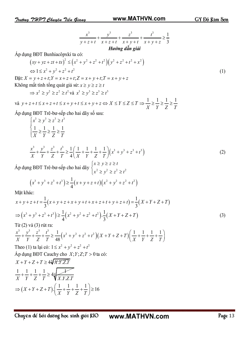 image for page Bất đẳng thức Bunhiacopxki và ứng dụng trong hình học