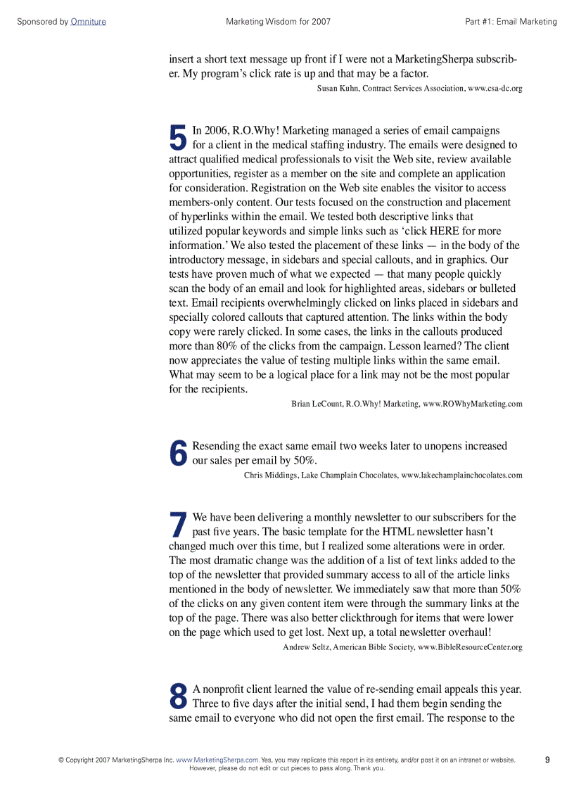 image for page The Marketing Secrets of The Most Successful Marketers 2007