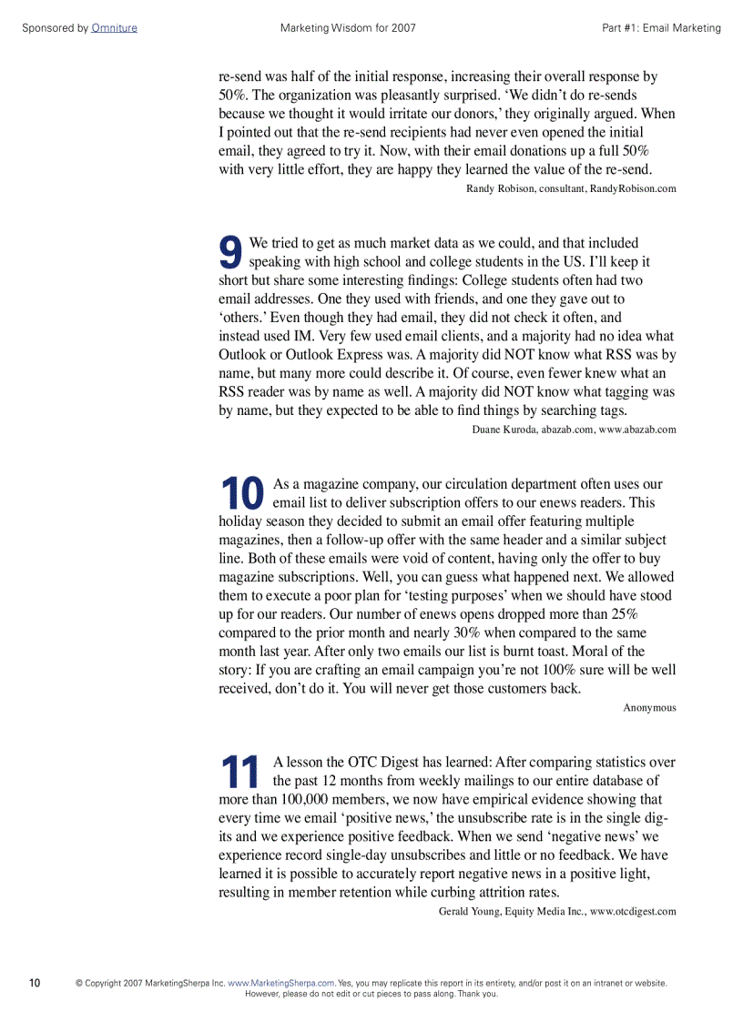 image for page The Marketing Secrets of The Most Successful Marketers 2007