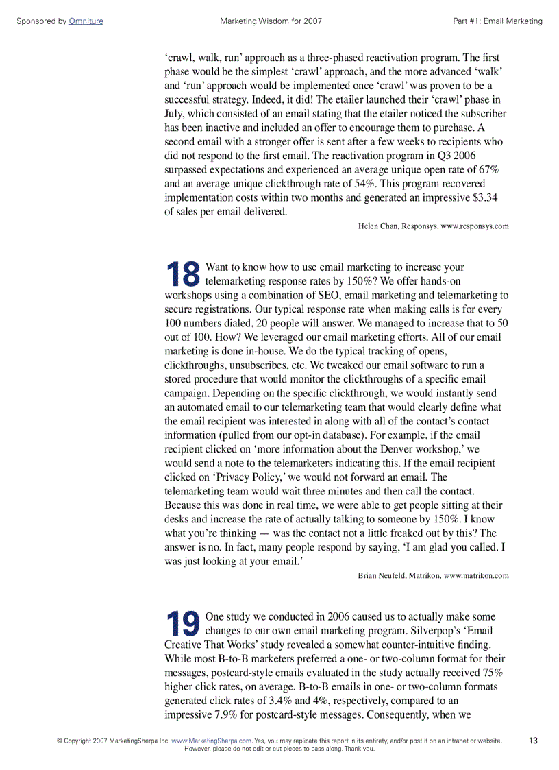 image for page The Marketing Secrets of The Most Successful Marketers 2007