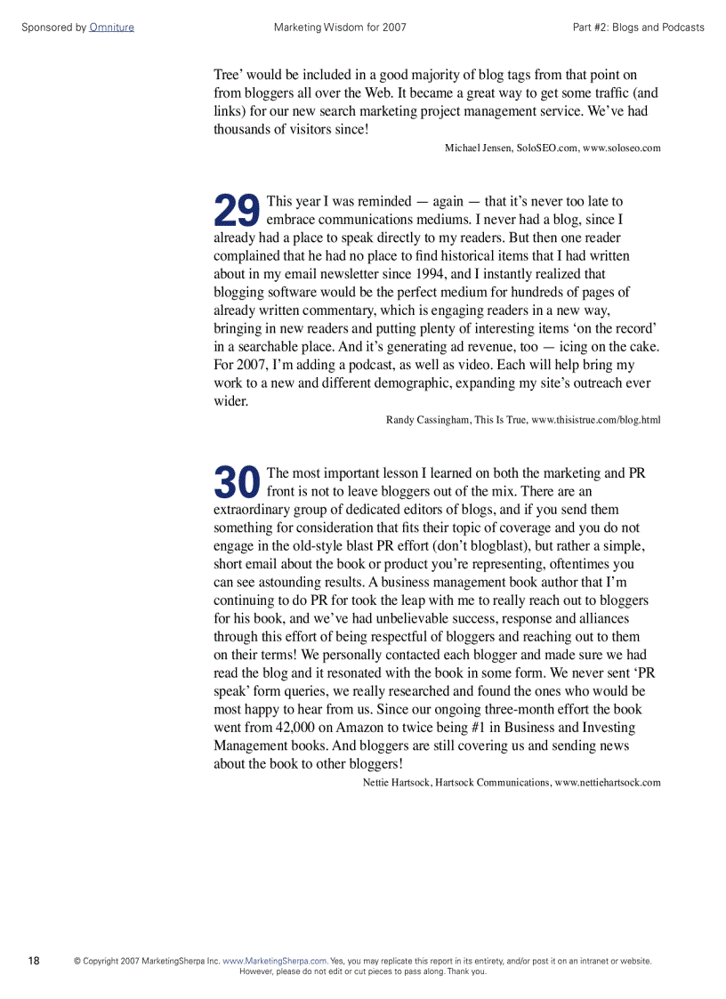 image for page The Marketing Secrets of The Most Successful Marketers 2007