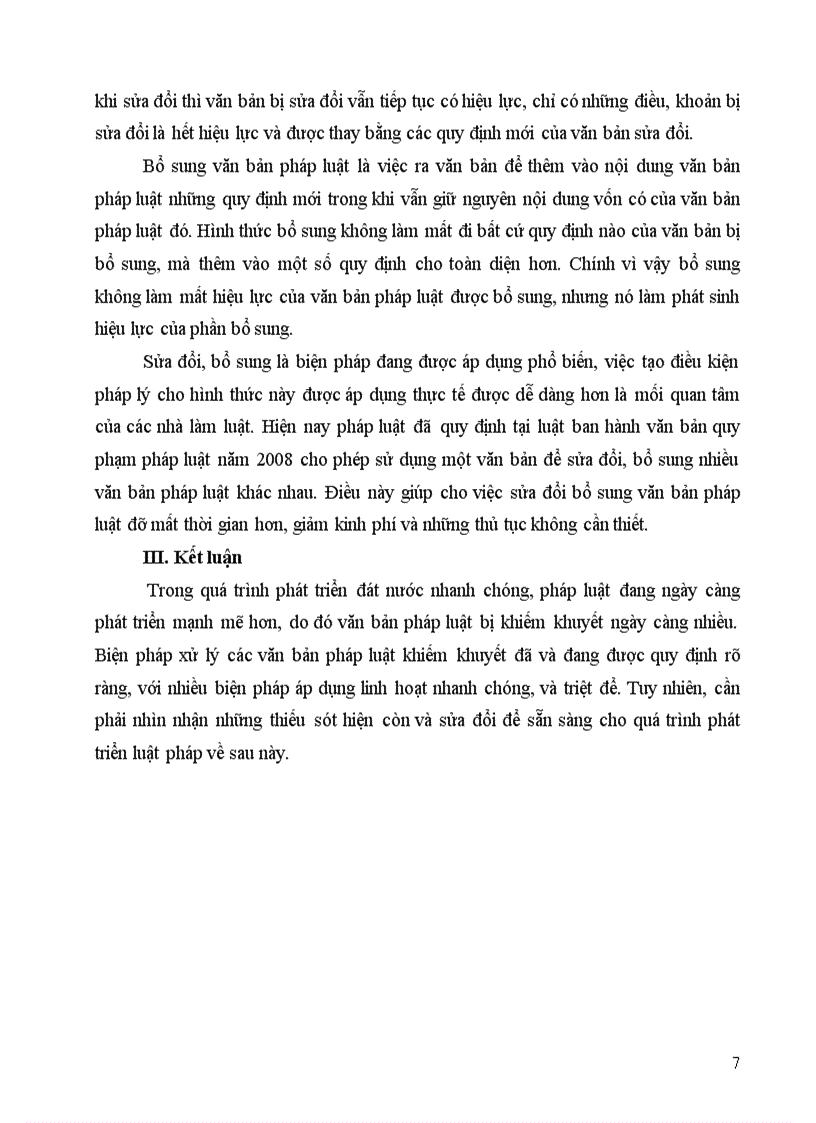image for page Đề 18 Phân tích và bình luận về các biện pháp xử lý văn bản pháp luật khiếm khuyết