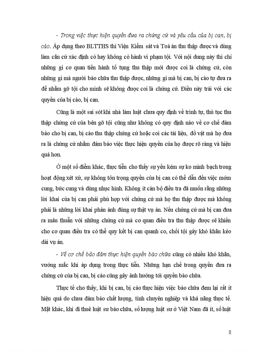 image for page Đề bài 1 Địa vị pháp lý của bị can bị cáo trong tố tụng hình sự và việc hoàn thiện pháp luật nhằm đảm bảo quyền lợi của bị can bị cáo