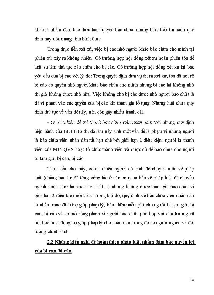 image for page Đề bài 1 Địa vị pháp lý của bị can bị cáo trong tố tụng hình sự và việc hoàn thiện pháp luật nhằm đảm bảo quyền lợi của bị can bị cáo