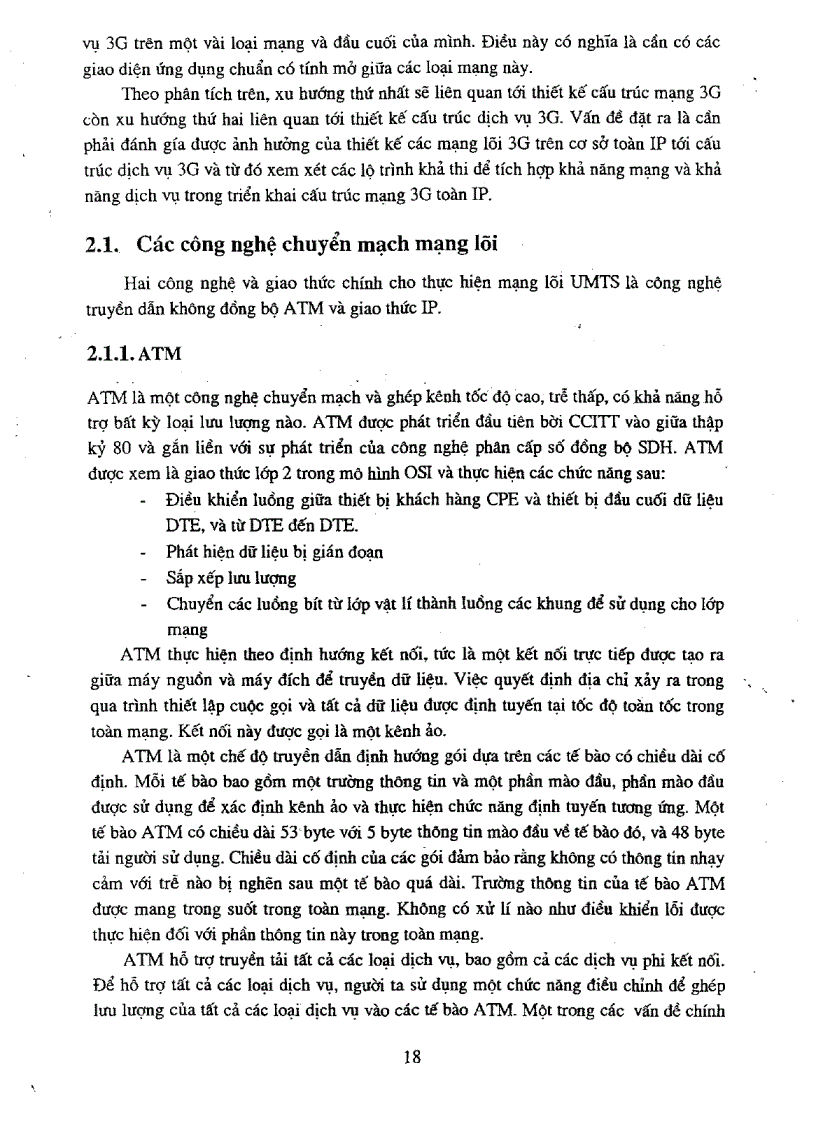 image for page Lộ trình và kế hoạch triển khai hệ thống 3G trên cơ sở mạng GSM hiện có