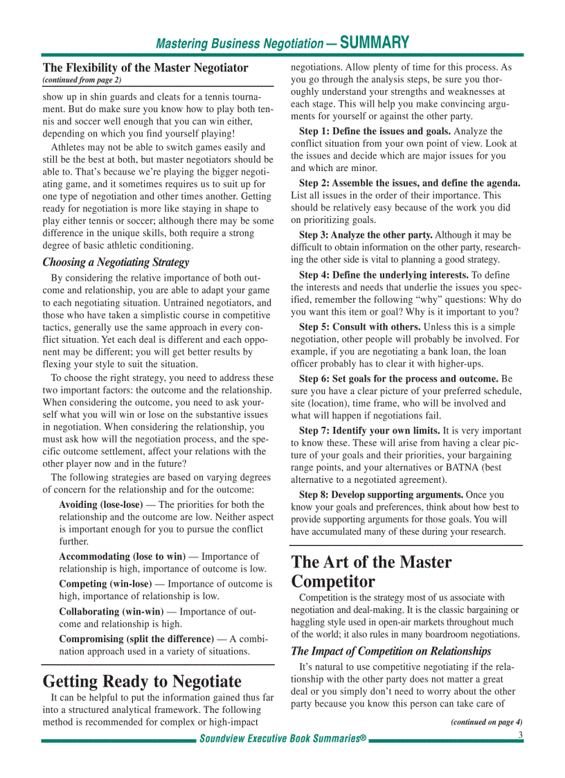 image for page Mastering the Negotiation Arts in Business