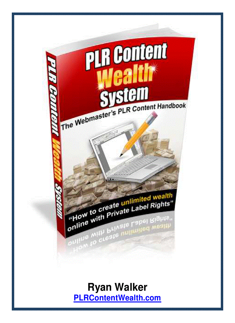 image for page PLR Content Wealth System