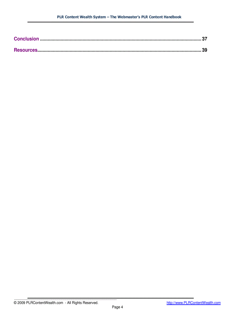 image for page PLR Content Wealth System
