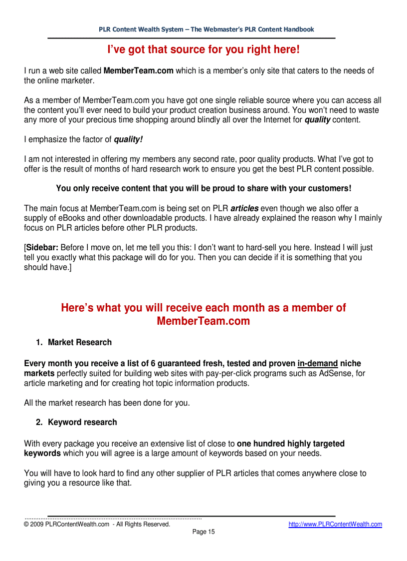 image for page PLR Content Wealth System