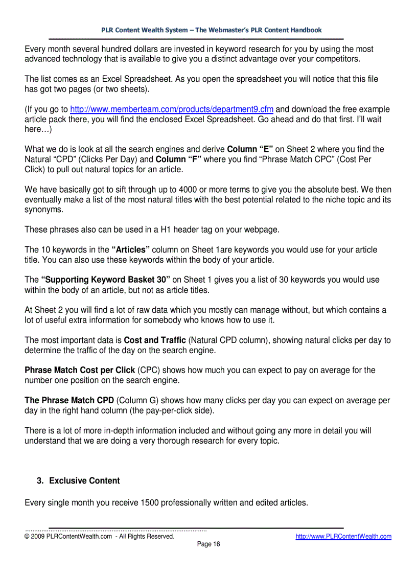 image for page PLR Content Wealth System