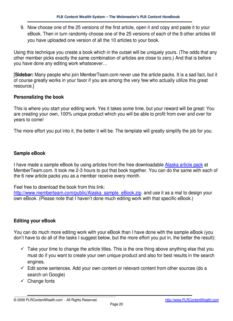 image for page PLR Content Wealth System
