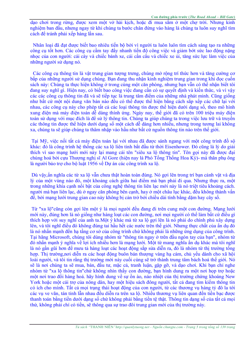image for page The Road Ahead Con Đường Phía Trước Bill Gates