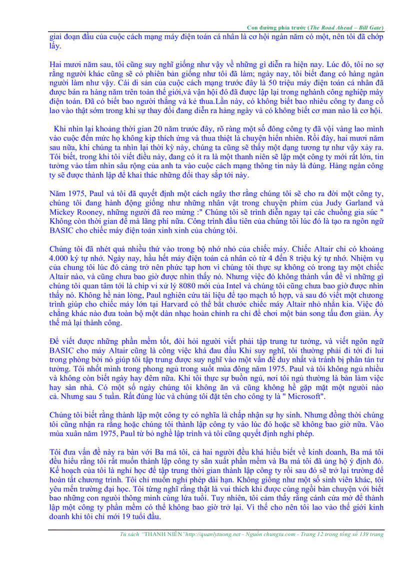image for page The Road Ahead Con Đường Phía Trước Bill Gates