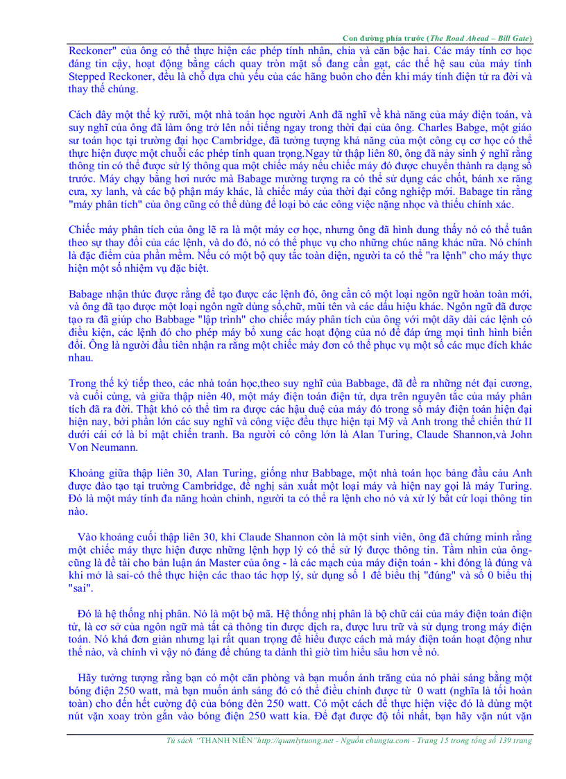 image for page The Road Ahead Con Đường Phía Trước Bill Gates