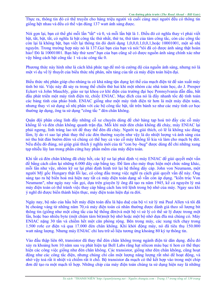 image for page The Road Ahead Con Đường Phía Trước Bill Gates