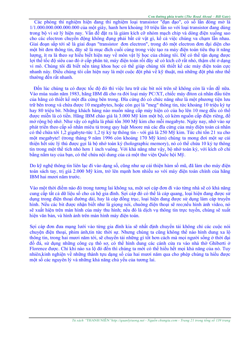 image for page The Road Ahead Con Đường Phía Trước Bill Gates