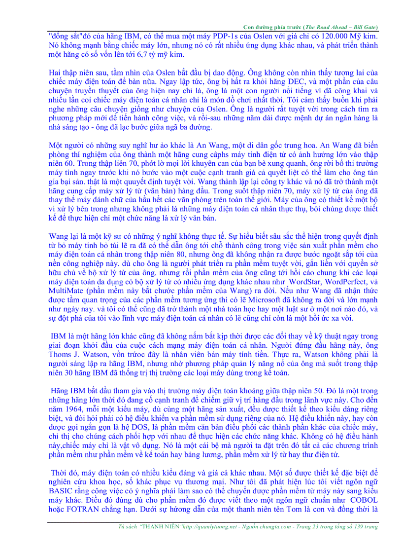 image for page The Road Ahead Con Đường Phía Trước Bill Gates
