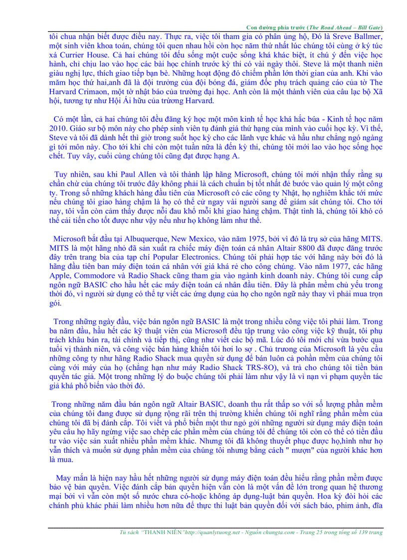 image for page The Road Ahead Con Đường Phía Trước Bill Gates
