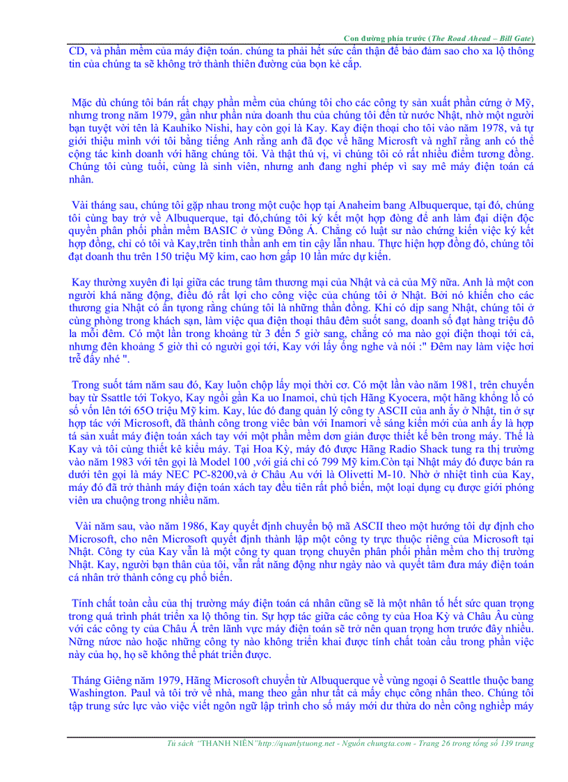 image for page The Road Ahead Con Đường Phía Trước Bill Gates