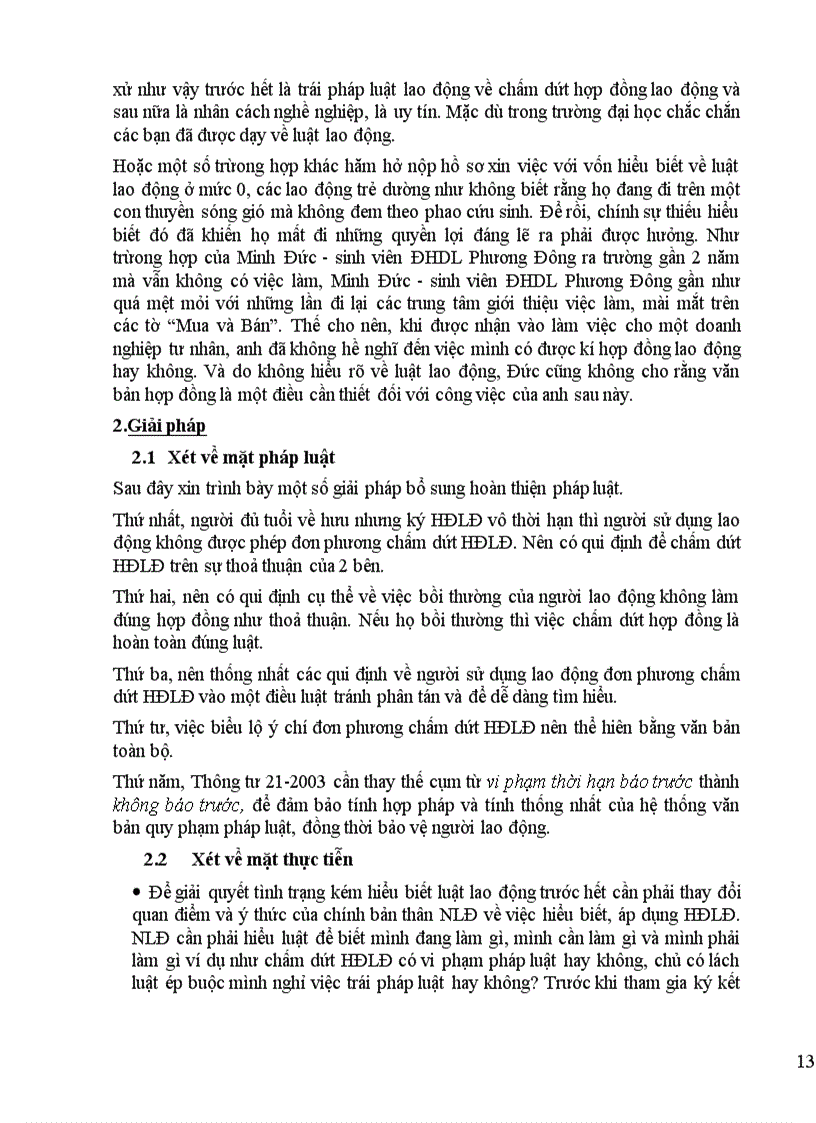 image for page Pháp luật về chấm dứt hđlđ và thực trạng áp dụng ở việt nam