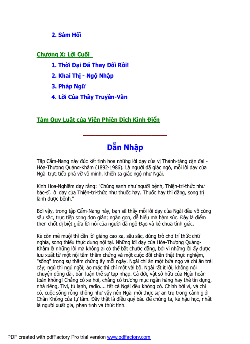 image for page Cẩm nang tu đạo Hòa thượng Quảng Khâm