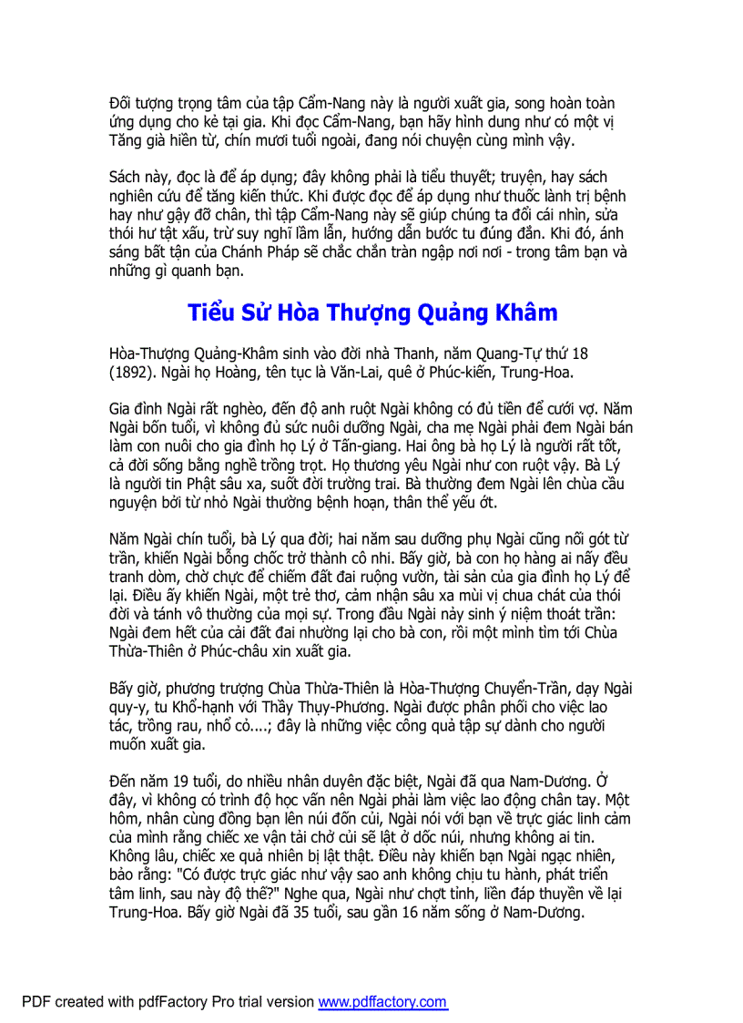 image for page Cẩm nang tu đạo Hòa thượng Quảng Khâm