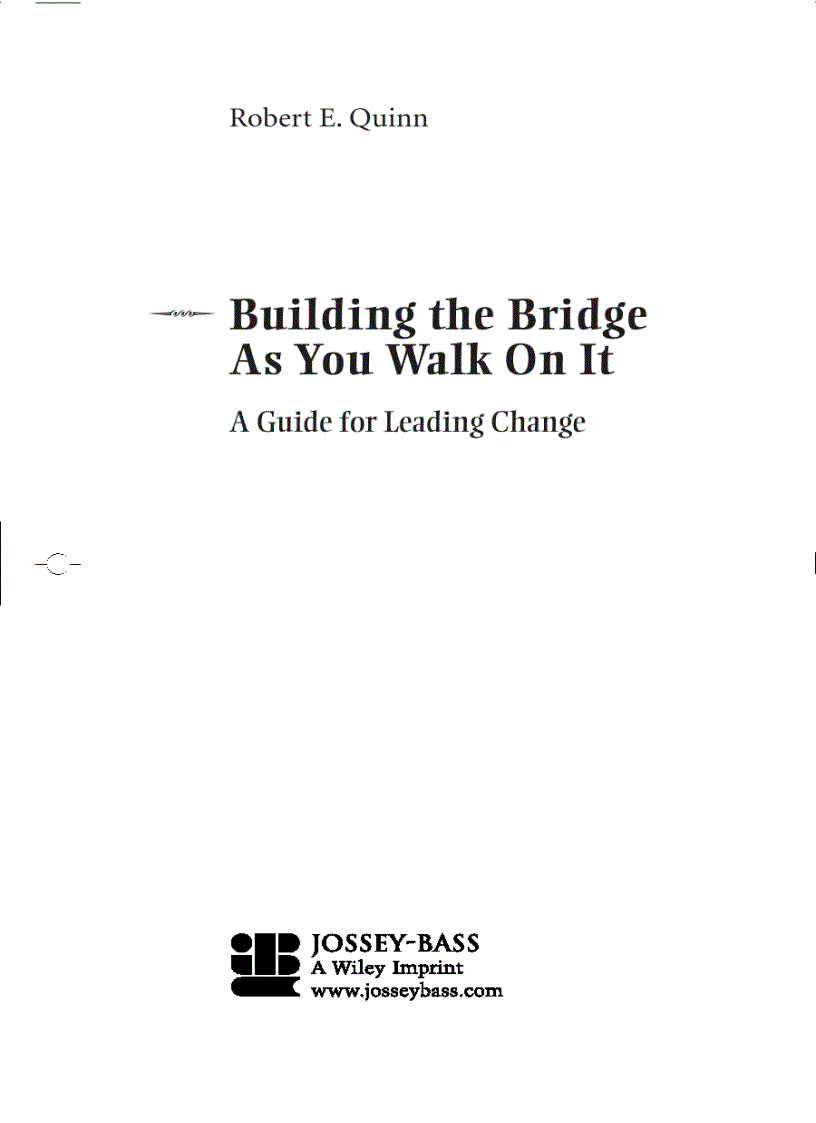 image for page Building the Bridge as You Walk on it