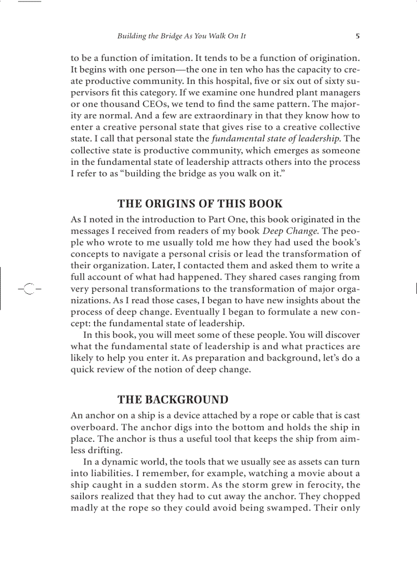 image for page Building the Bridge as You Walk on it