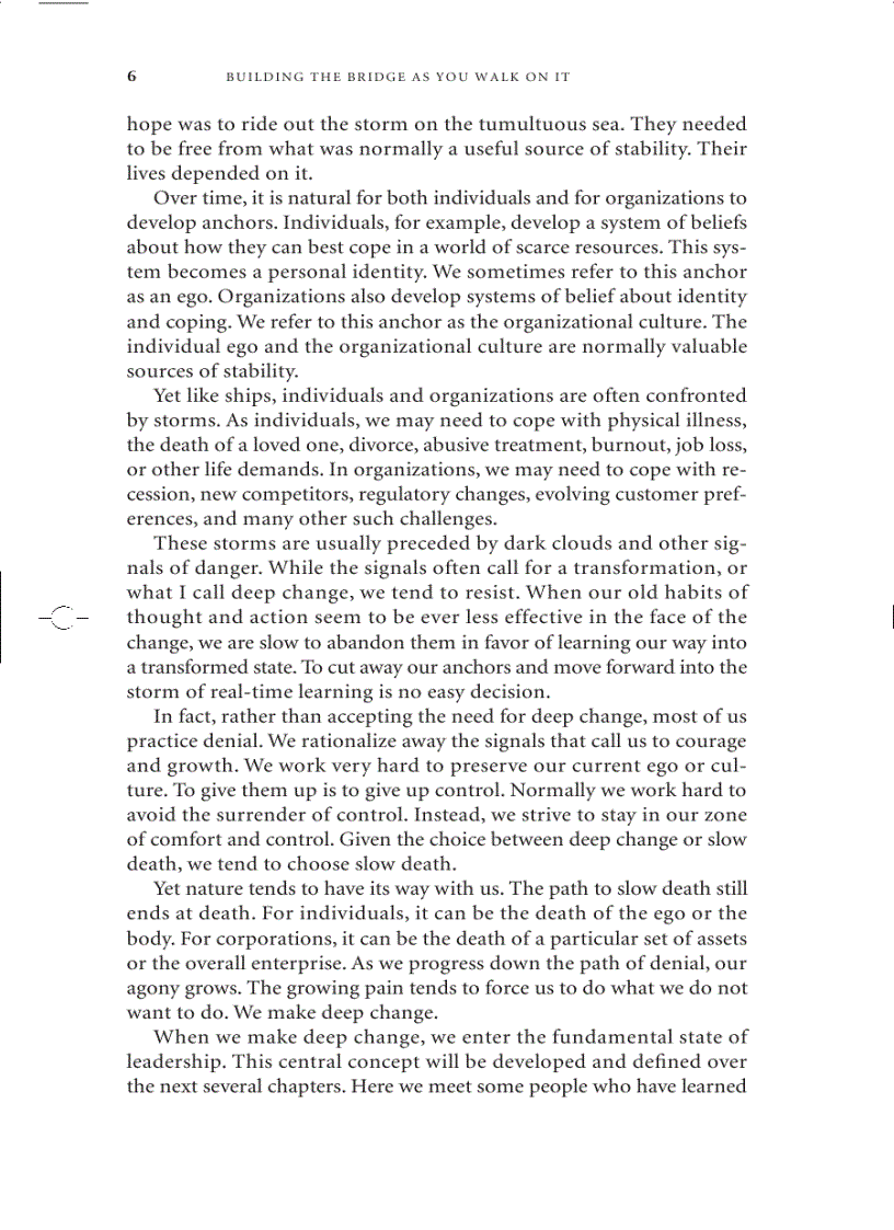 image for page Building the Bridge as You Walk on it